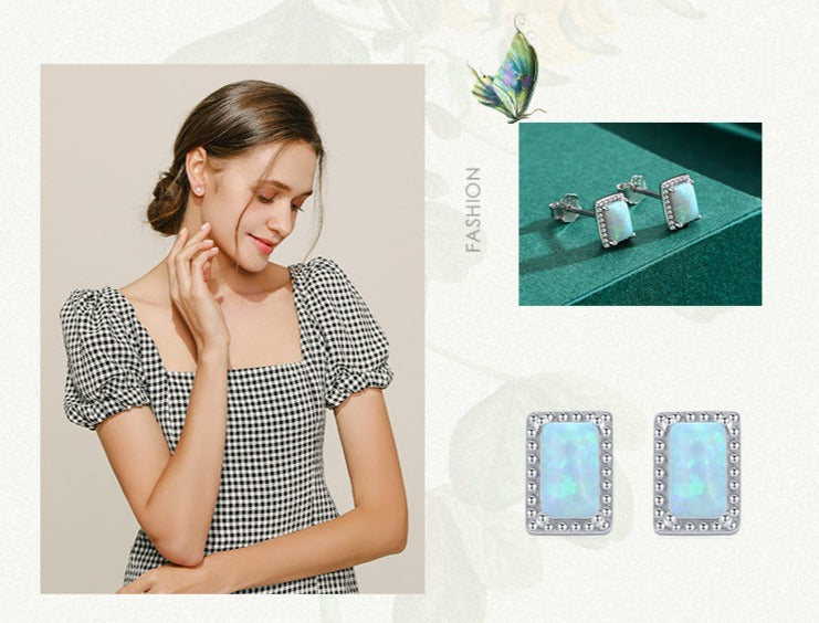 River Stone Earrings - RawaJewels