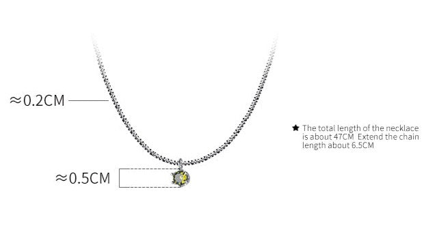 Olive Green Necklace - RawaJewels