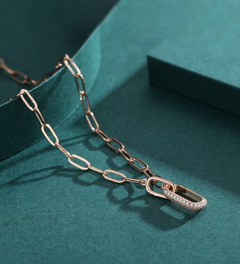 Lock Chain Necklace - RawaJewels