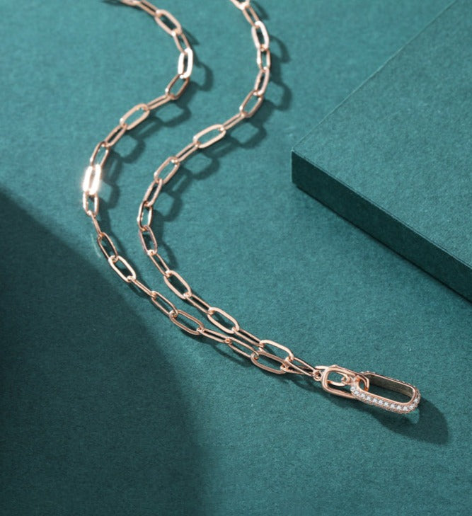 Lock Chain Necklace - RawaJewels