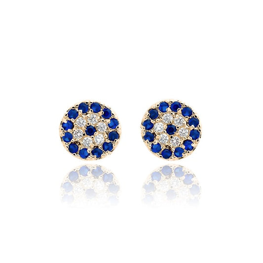 Blue Eyes Stud Earrings