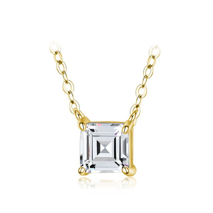 Emerald cut Classic Necklace