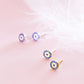 Blue Eyes Stud Earrings