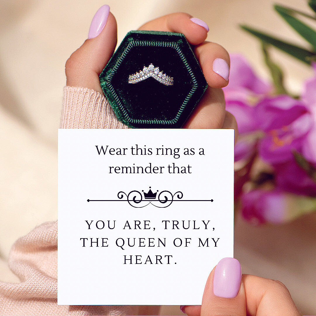 Crown Ring (Comes with the card letter)