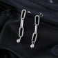 VVS1 Clarity D Color Moissanite  Link Chain Earrings