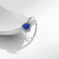 Blue Heart Opal Ring