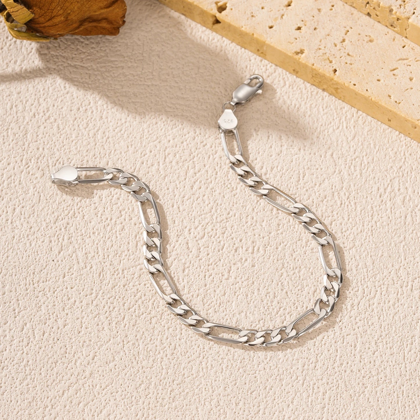 Silver Classic Figaro Bracelet