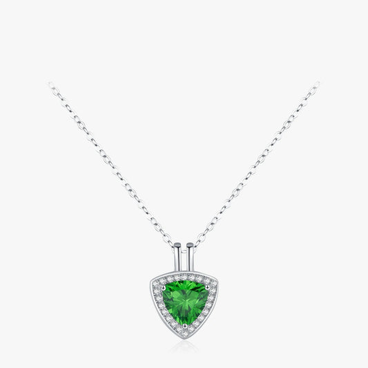 Triangle Green Necklace