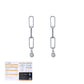 VVS1 Clarity D Color Moissanite  Link Chain Earrings