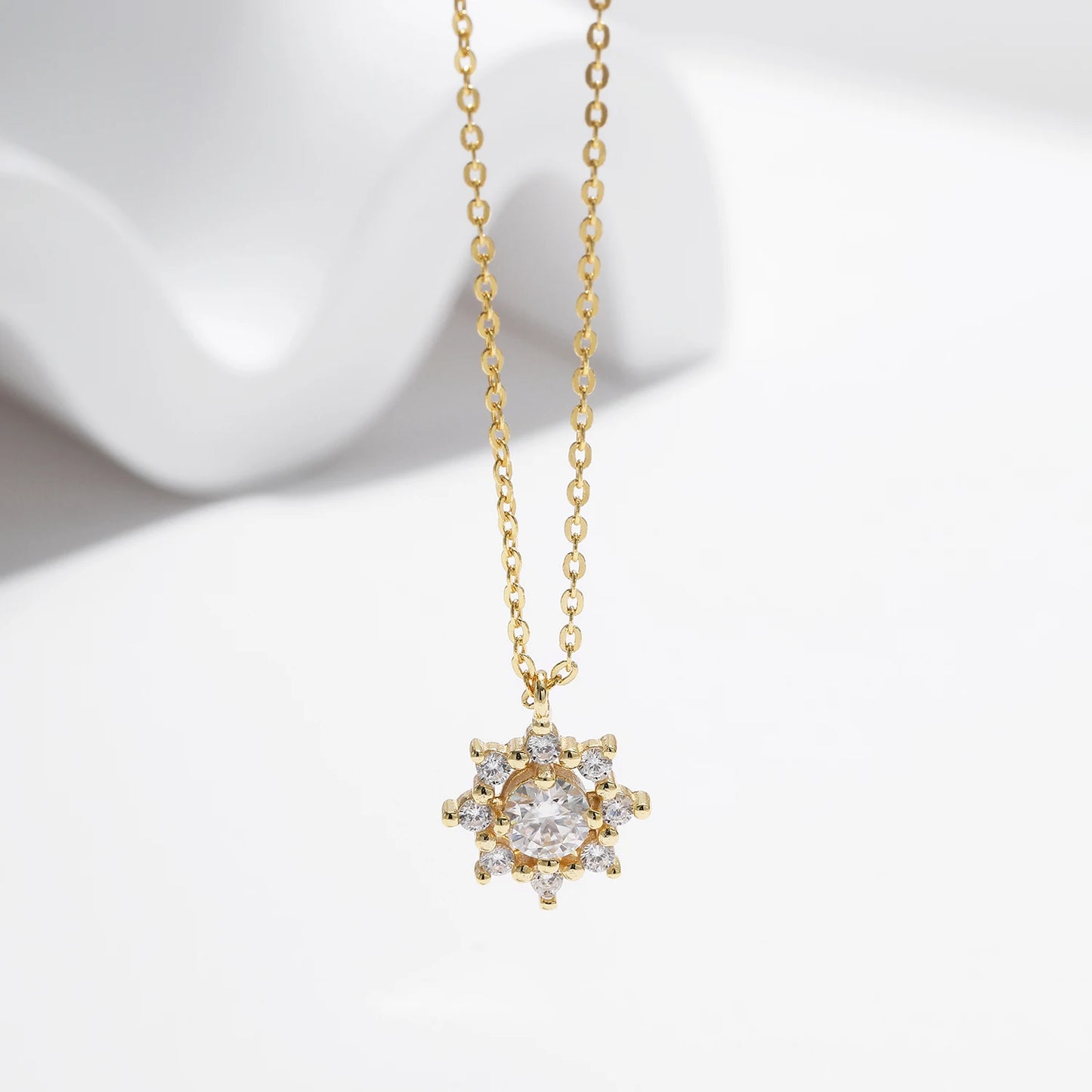 Snowflake 0.5 Carat Moissanite Necklace