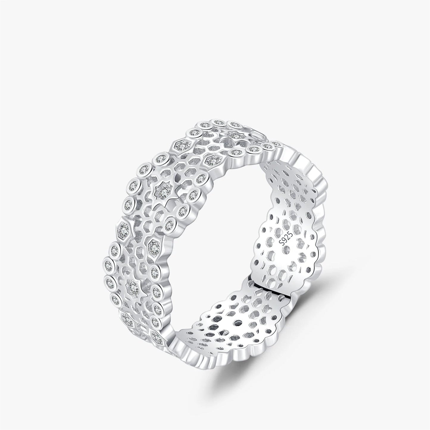 Honeycomb Wide Ring