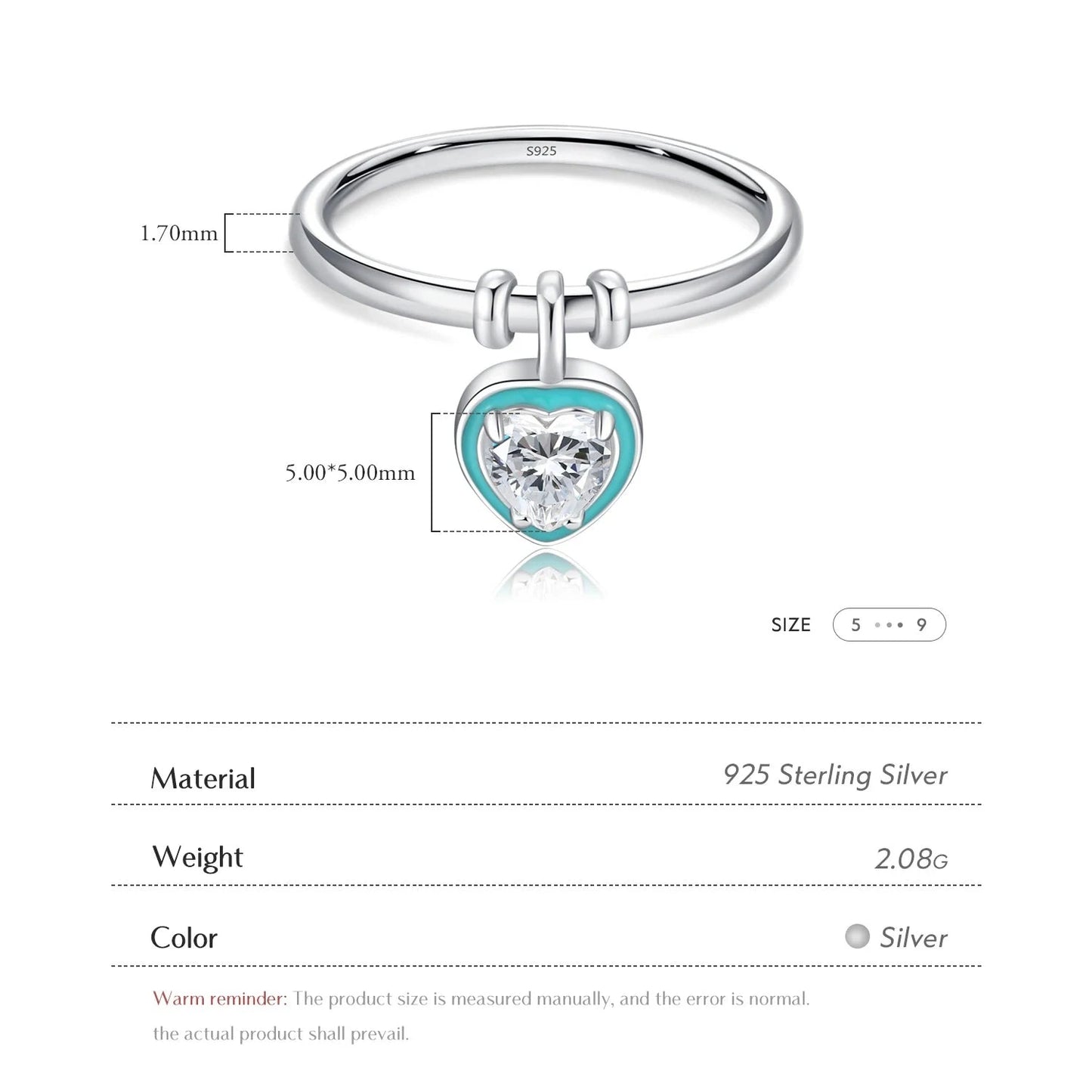 Sweet Romantic Heart Rings