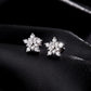 Dazzling Moissanite Cute Snowflake Earrings