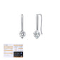 Moissanite Straight Drop Earrings