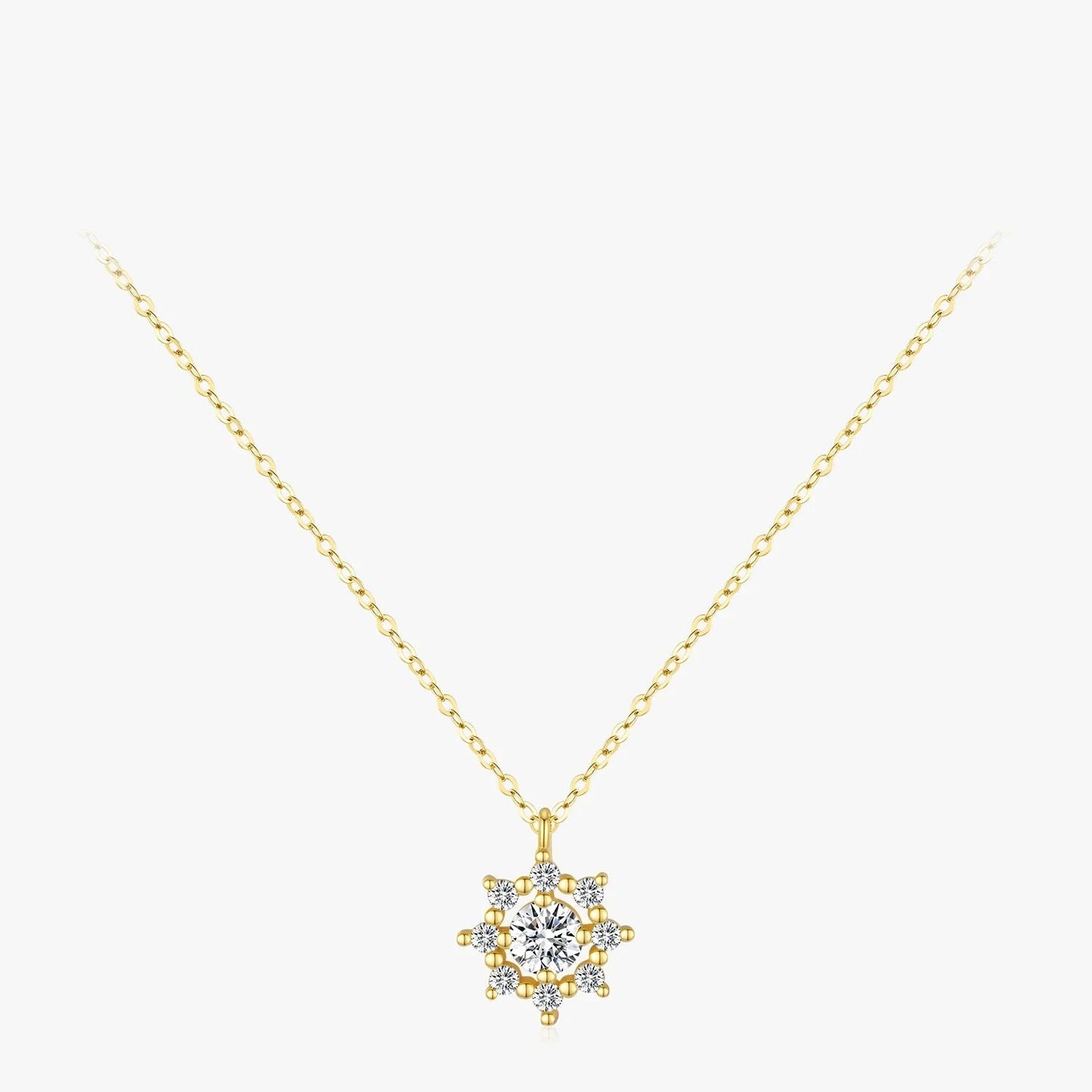 Snowflake 0.5 Carat Moissanite Necklace