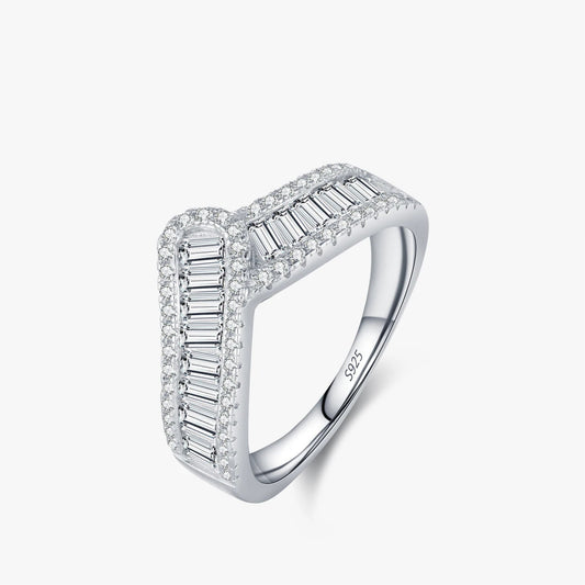 Eternity Arrow Pave Ring