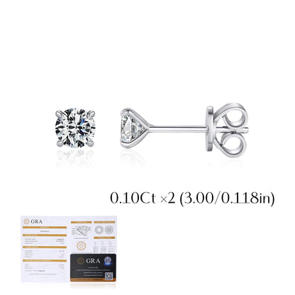 5 Sizes Moissanite Earrings