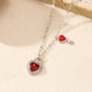 Heart Lock Key Necklace