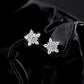 Dazzling Moissanite Cute Snowflake Earrings