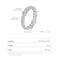 Geometric Water Drop Eternity Band Stackable Ring