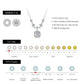 Awesome Moissanite Geometric Charm Jewelry Set