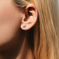 Heart Pear Square Moissanite Lab Diamond Stud Earrings