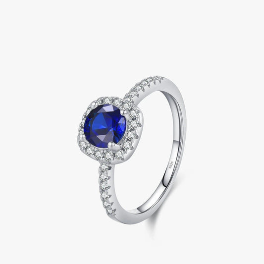 Artistic Sparkling Blue Ring