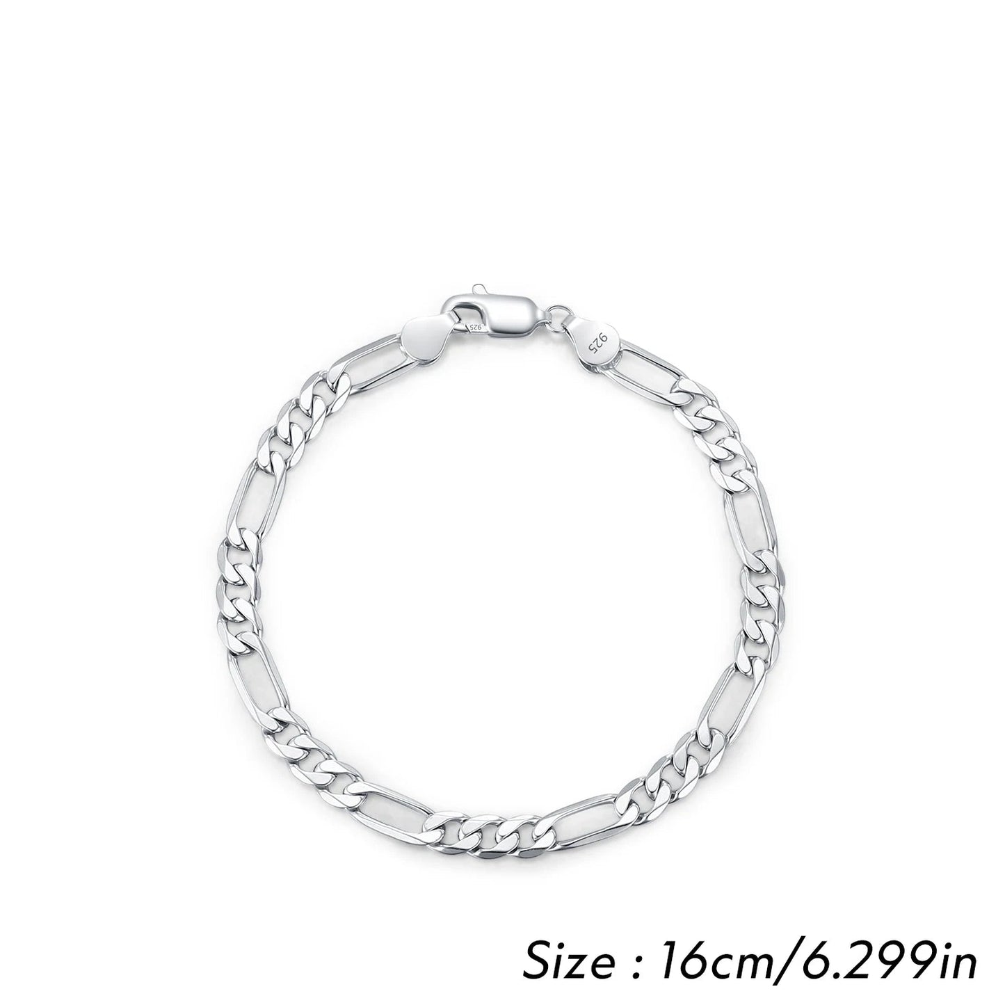 Silver Classic Figaro Bracelet