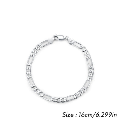 Silver Classic Figaro Bracelet