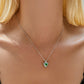 Triangle Green Necklace