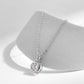 1 Carat Round Bezel Setting Moissanite Necklace