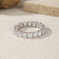 Moissanite Dazzling Round Eternity Band Ring