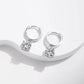 Moissanite Hoop Earrings Lab Created Diamond