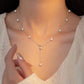 Beads & Pearl Chain Necklace