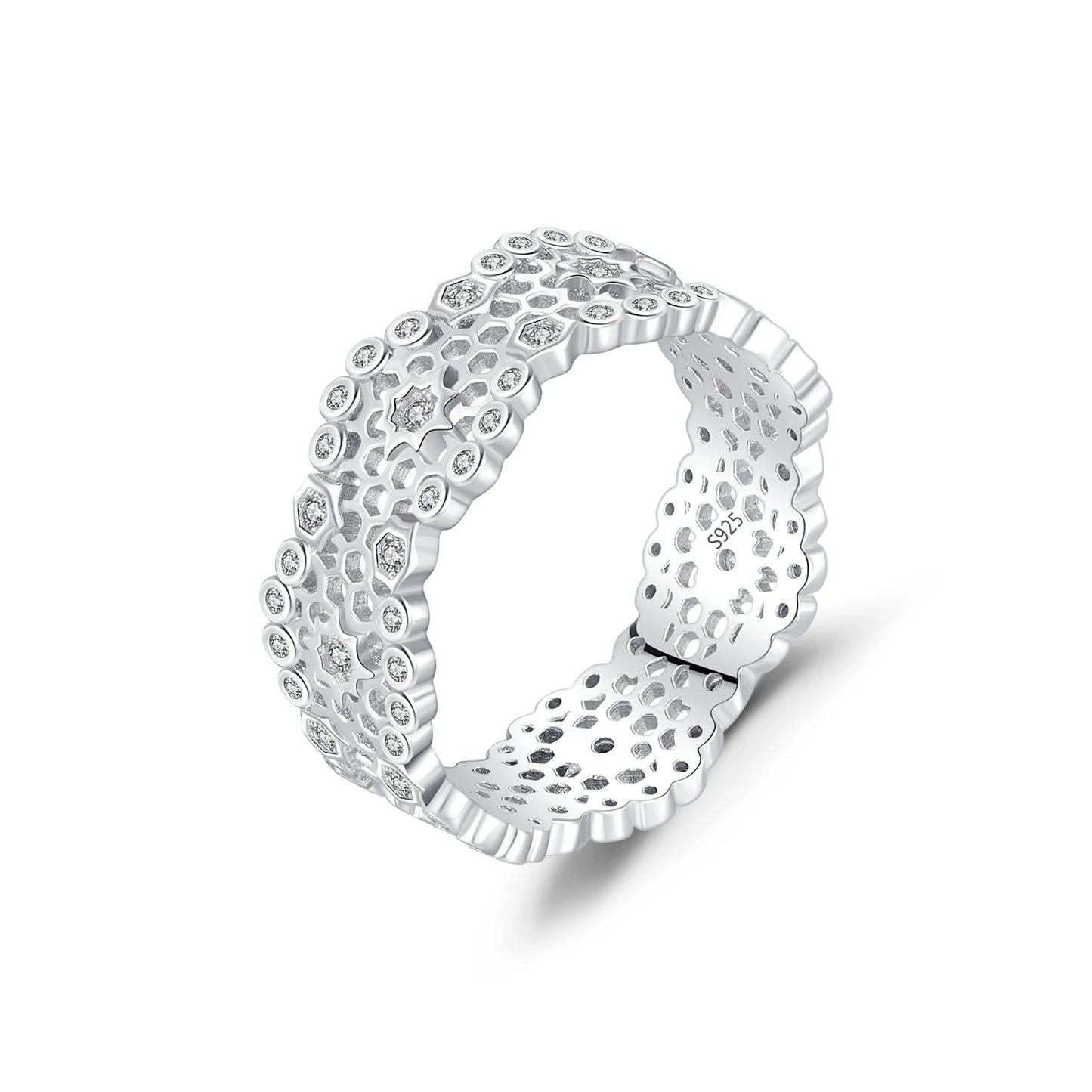 Honeycomb Wide Ring