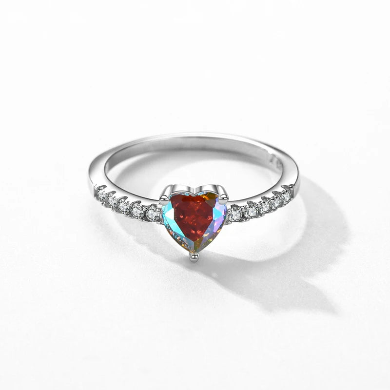 Colorful Heart Ring