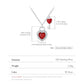 Heart Lock Key Necklace