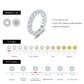 Moissanite Dazzling Round Eternity Band Ring