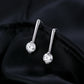 Moissanite Straight Drop Earrings