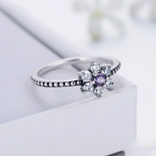 Purple flowers Ring