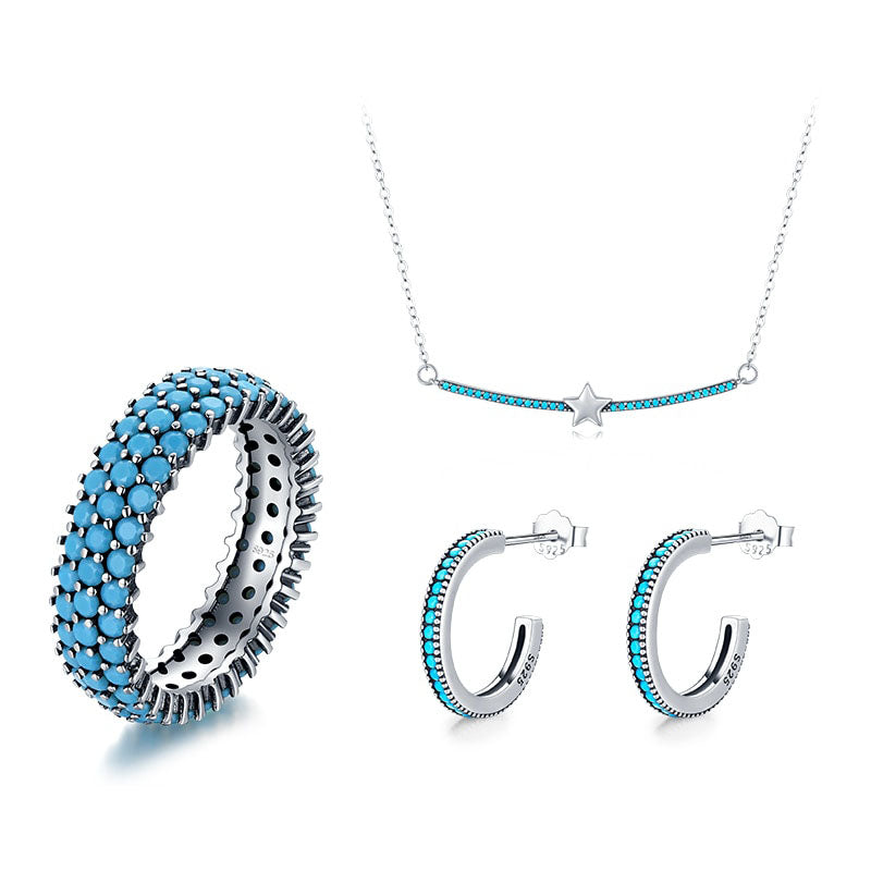 Bohemian Style Turquoise Jewelry Set - RawaJewels