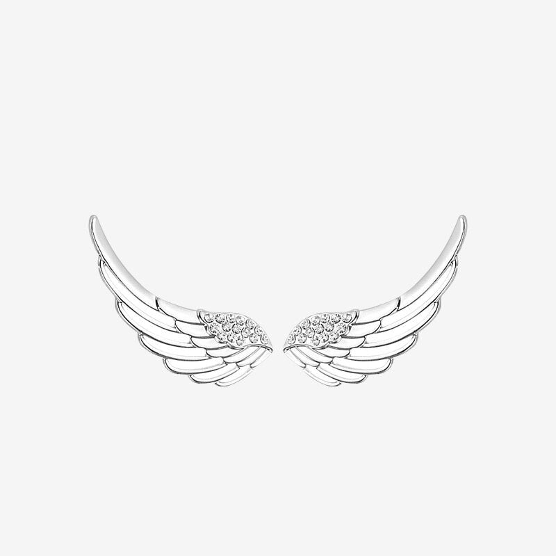 Silver Wings Earrings - RawaJewels