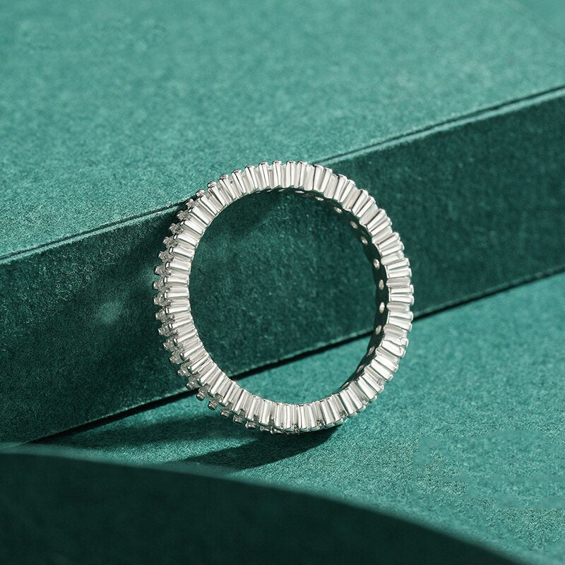 Classic Sparkling Round Square Ring - RawaJewels
