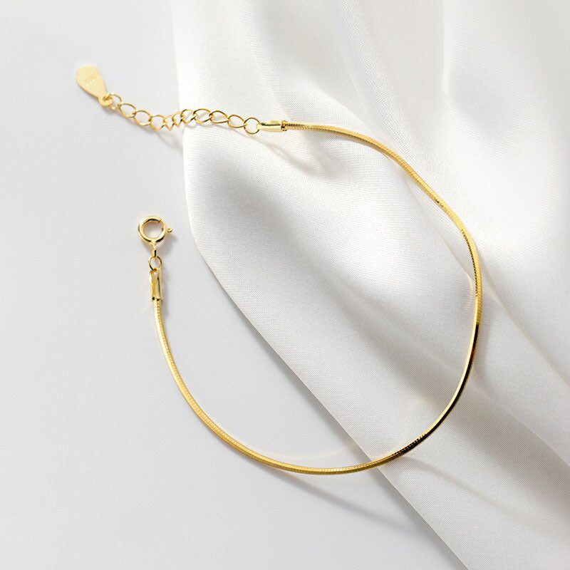 Classic Golden Chain Bracelet - RawaJewels