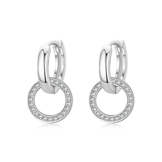 Circle Drop Earrings - RawaJewels