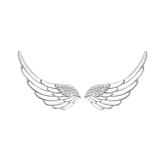 Silver Wings Earrings - RawaJewels