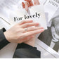 Line Chain Double Circle Ring