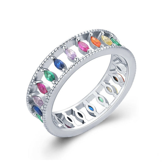 Colorful Rainbow Ring - RawaJewels