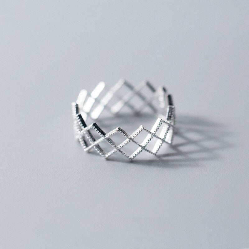 Hollow Out Square Ring - RawaJewels
