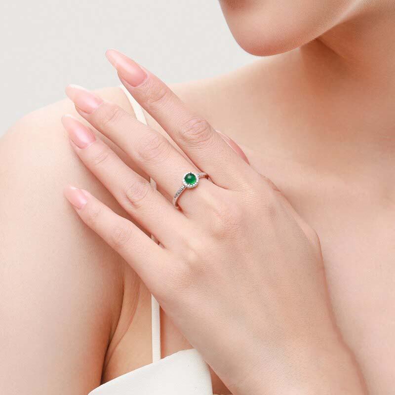 Vintage Green Lucky Ring